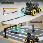 Hiwonder TurboPi Raspberry Pi Omnidirectional Mecanum Wheels Robot Car Kit with Camera Open Source Python for Beginners (Standard Kit without Raspberry Pi 4B) - Image 4