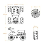 Hiwonder TurboPi Raspberry Pi Omnidirectional Mecanum Wheels Robot Car Kit with Camera Open Source Python for Beginners (Standard Kit without Raspberry Pi 4B) - Image 9