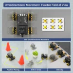 Hiwonder TurboPi Raspberry Pi Omnidirectional Mecanum Wheels Robot Car Kit with Camera Open Source Python for Beginners (Standard Kit without Raspberry Pi 4B) - Image 2