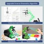 Hiwonder JetArm Pro ROS1 ROS2 3D Vision Robot, with Multimodal AI Model (ChatGPT), AI Voice and Vision Interaction (Advanced Kit/Jetson Orin Nano 8GB/Sliding Rail) - Image 8